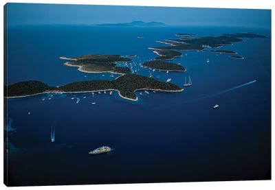 Croatia Port Of Hvar III Canvas Art Print - Island Art