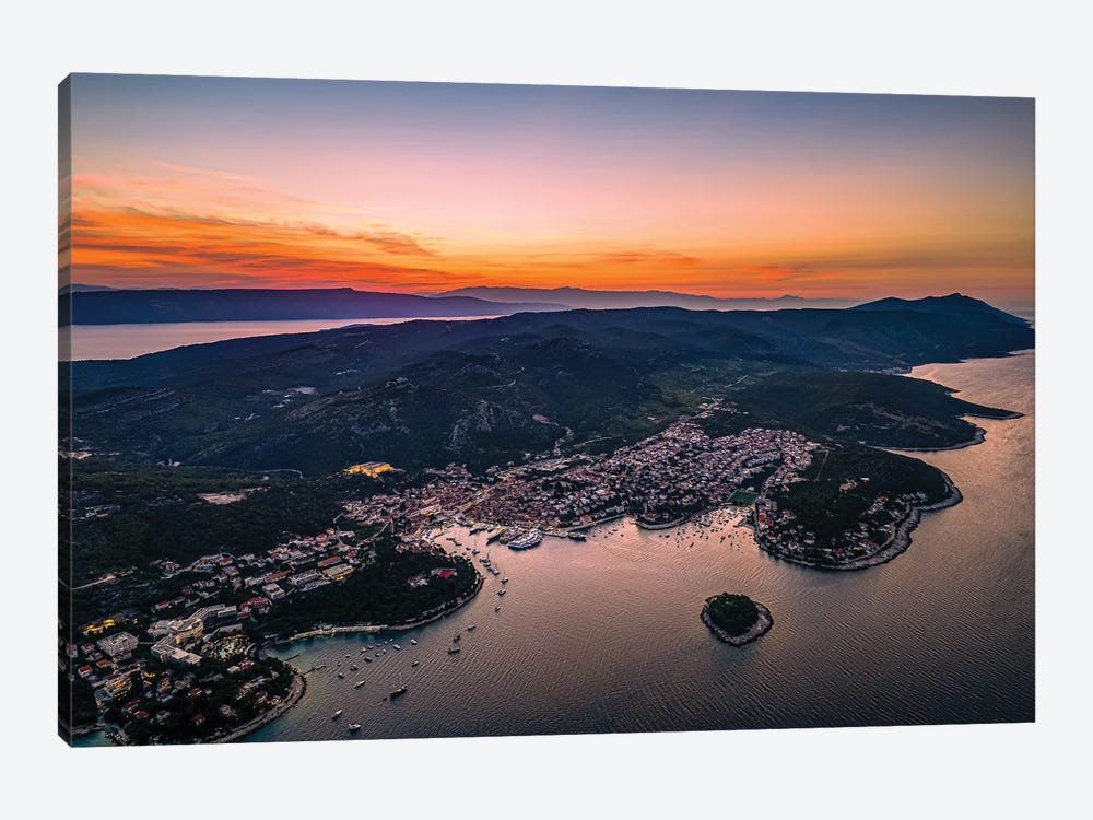 Croatia Port Of Hvar Sunrise I by Alex G Perez 1-piece Canvas Print