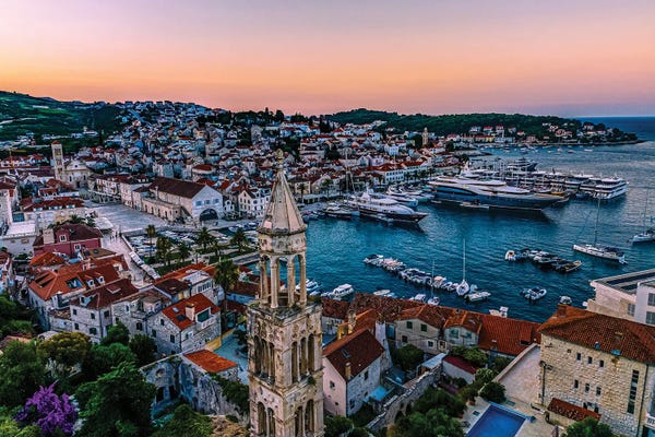 Croatia: Croatia Port Of Hvar Sunrise II by Alex G Perez
