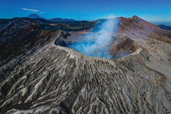Volcanoes: Indonesia Mt Bromo Volcano Sunrise I by Alex G Perez