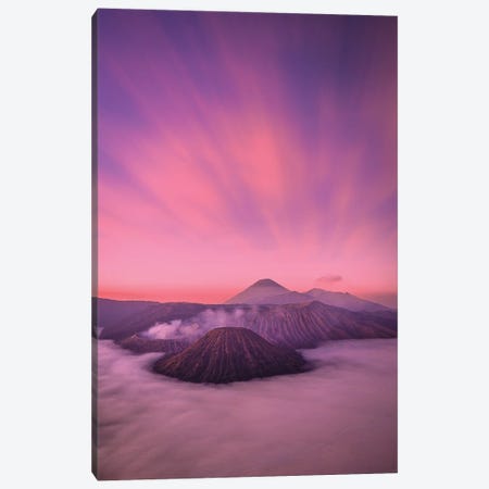 Indonesia Mt Bromo Volcano Sunrise II Canvas Print #AGP646} by Alex G Perez Canvas Artwork