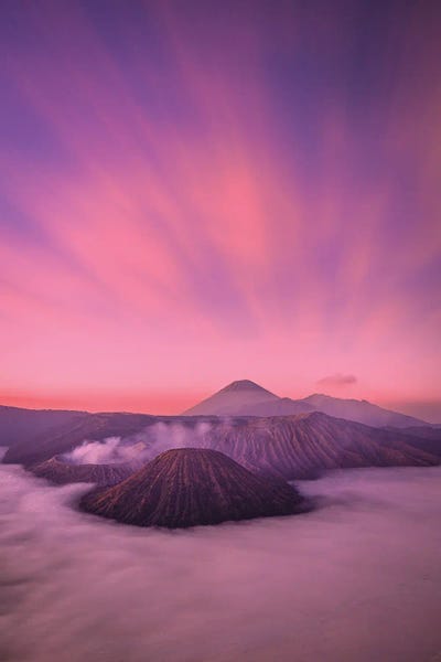 Volcanoes: Indonesia Mt Bromo Volcano Sunrise II by Alex G Perez