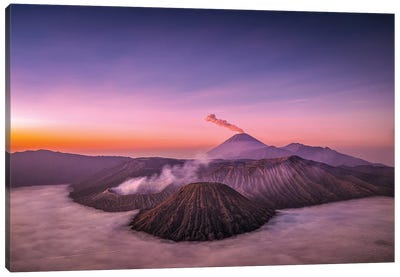 Indonesia Mt Bromo Volcano Sunrise III Canvas Art Print - Alex G Perez