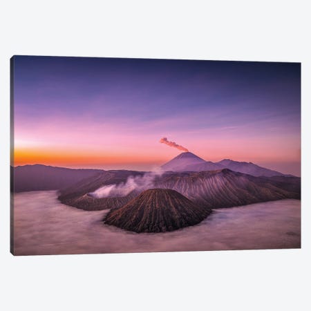 Indonesia Mt Bromo Volcano Sunrise III Canvas Print #AGP647} by Alex G Perez Canvas Art
