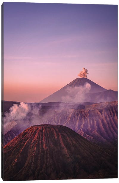 Indonesia Mt Bromo Volcano Sunrise IV Canvas Art Print - Volcano Art