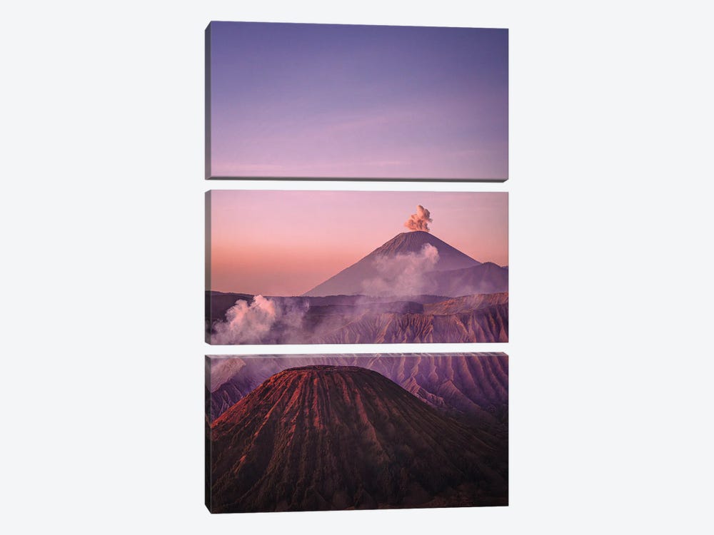 Indonesia Mt Bromo Volcano Sunrise IV by Alex G Perez 3-piece Canvas Print