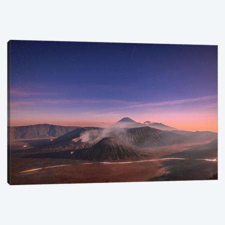 Indonesia Mt Bromo Volcano Sunrise V Canvas Print #AGP649} by Alex G Perez Canvas Art Print