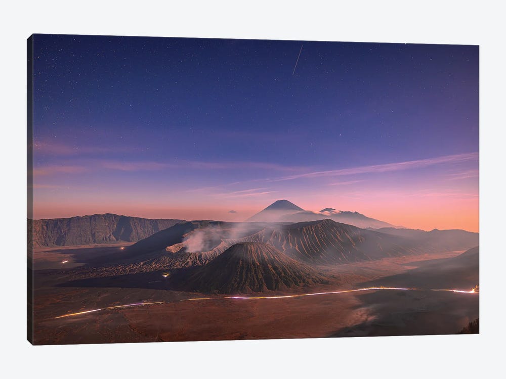 Indonesia Mt Bromo Volcano Sunrise V by Alex G Perez 1-piece Canvas Artwork