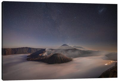 Indonesia Mt Bromo Volcano Sunrise VI Canvas Art Print - Volcano Art