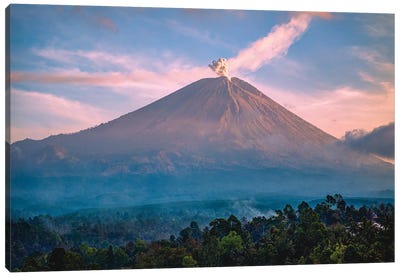 Indonesia Semeru Volcano Canvas Art Print - Volcano Art