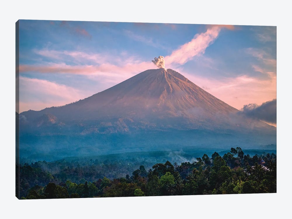 Indonesia Semeru Volcano by Alex G Perez 1-piece Canvas Art Print