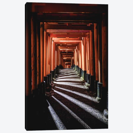 Japan Kyoto Fushimi Inari Taisha Thousand Gates I Canvas Print #AGP659} by Alex G Perez Canvas Wall Art