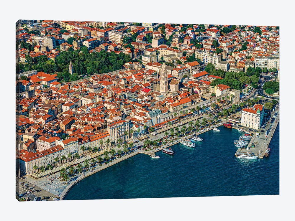 Split Croatia Harbor Old City I by Alex G Perez 1-piece Canvas Art