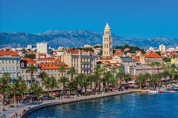 Croatia: Split Croatia Harbor Old City III by Alex G Perez