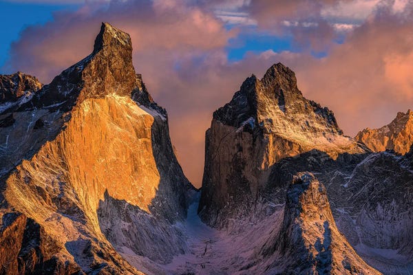 South America: Patagonia Mountain Peaks by Alex G Perez