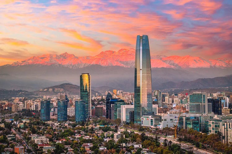 Santiago Sunset Skyline