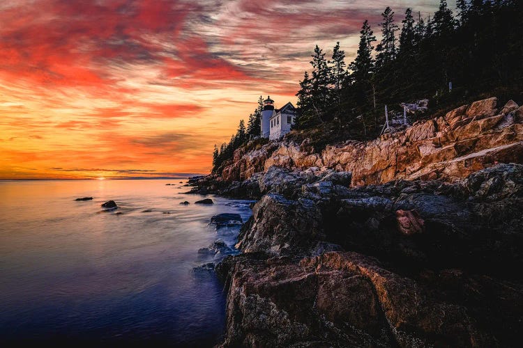 Bass Harbor Head Lighthouse Sunset