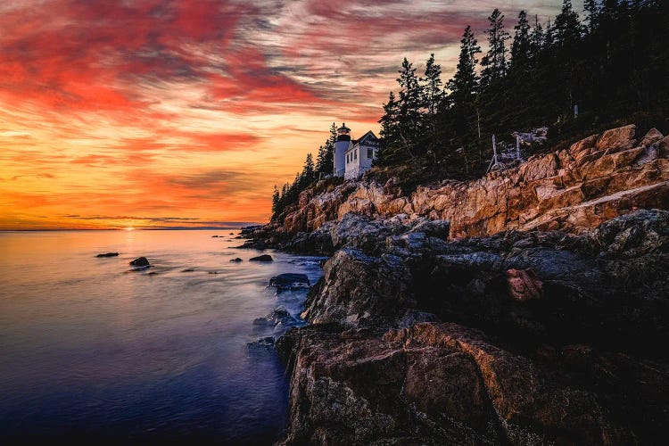 Bass Harbor Head Lighthouse Sunset