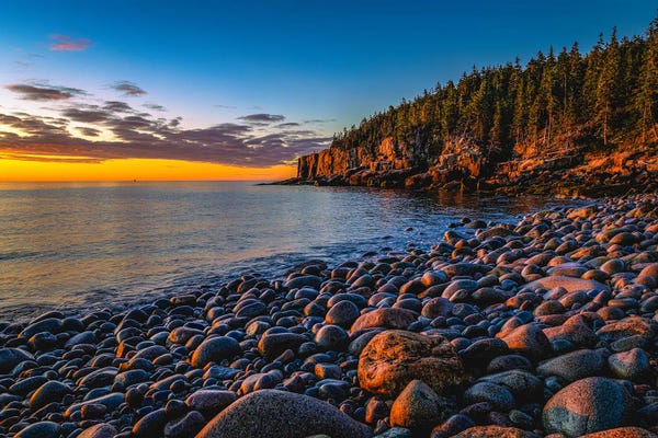 Alex G Perez: Boulder Beach Acadia by Alex G Perez