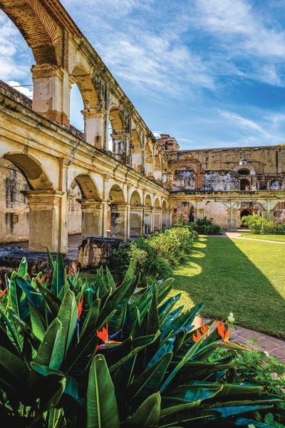 Columns: Guatemala Antigua Convento Santa Clara by Alex G Perez