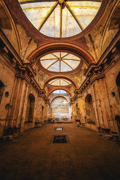 Domes: Guatemala Antigua Convento Santa Clara Church by Alex G Perez