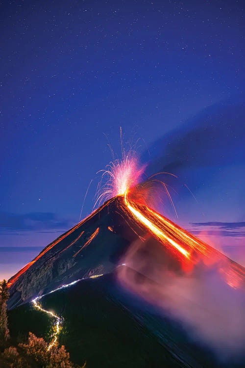 Guatemala Volcano Fire Eruption