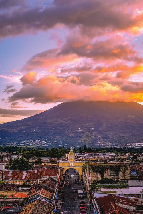 Guatemala Antigua Postcard by Alex G Perez wall art