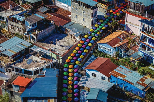 Aerial Photography: Guatemala Lake Atitlan San Juan by Alex G Perez