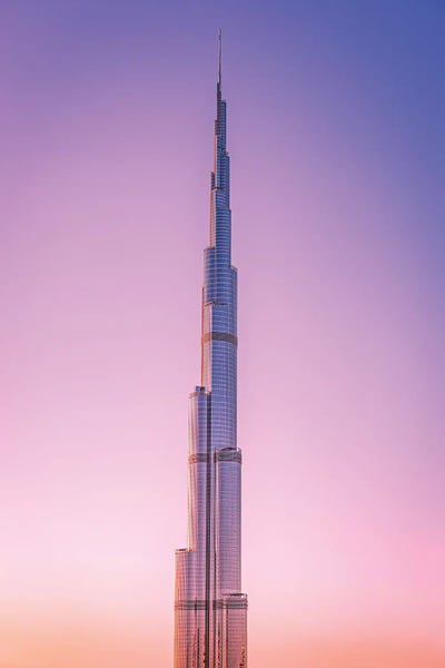 Dubai Burj Khalifa Sunset by Alex G Perez framed wall art
