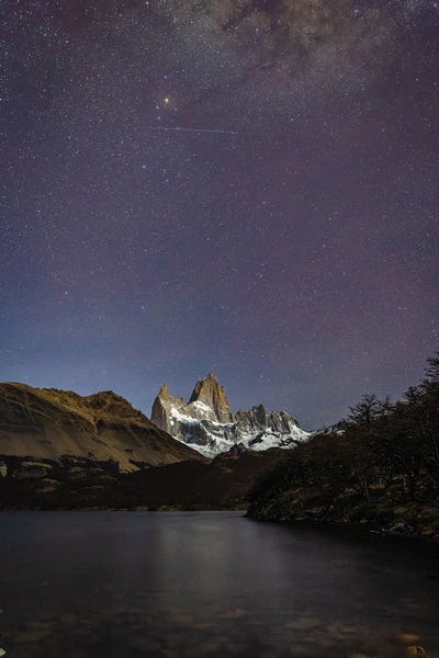 El Chalten Fitz Roy Starry Sky Reflection