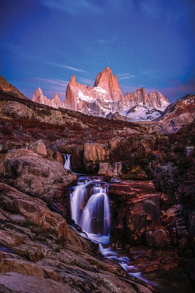 Argentina: El Chalten Fitz Roy Blue Hour by Alex G Perez