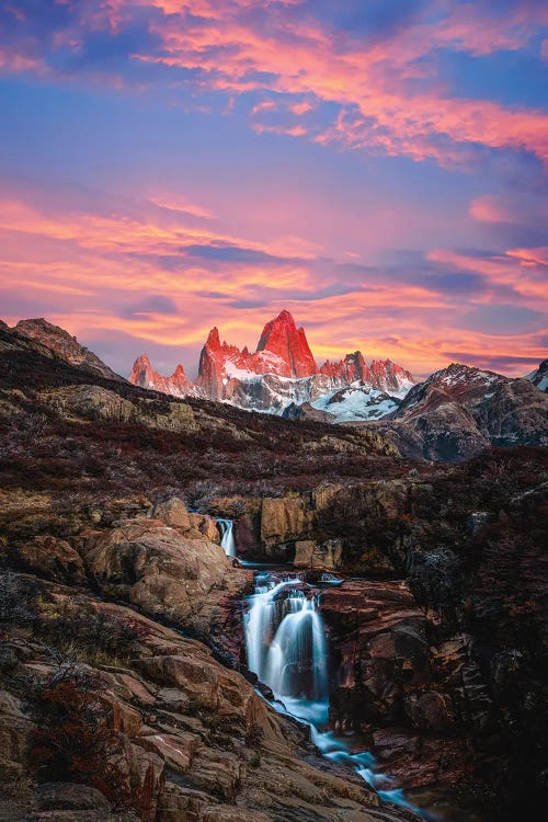 El Chalten Fitz Roy Golden Sunrise