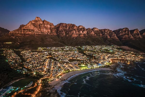 Cape Town: Cape Town Camps Bay Dusk by Alex G Perez