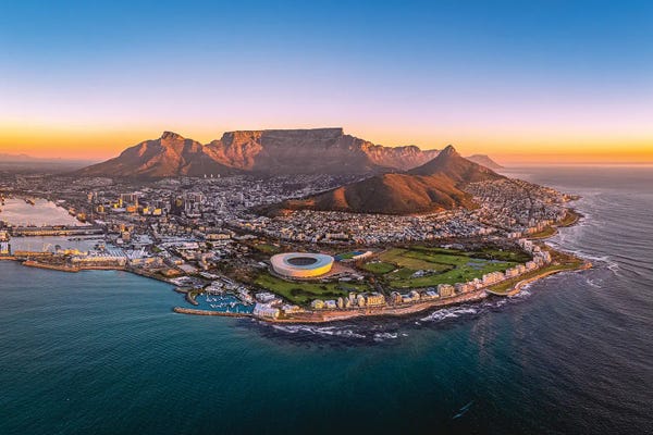 Mountain Sunrises & Sunsets: Cape Town Sunset View by Alex G Perez