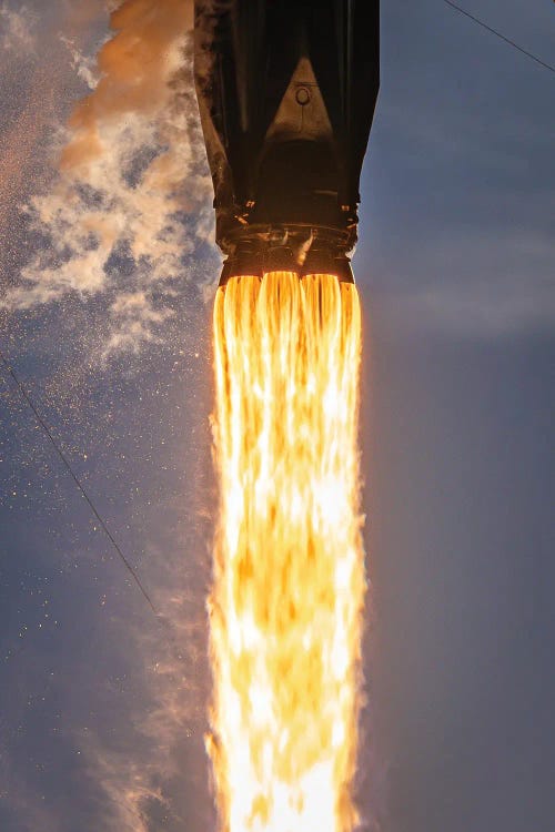 SpaceX Falcon 9 Engine Closeup