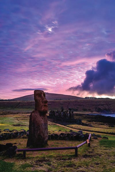 Easter Island Moai Sunrise Head