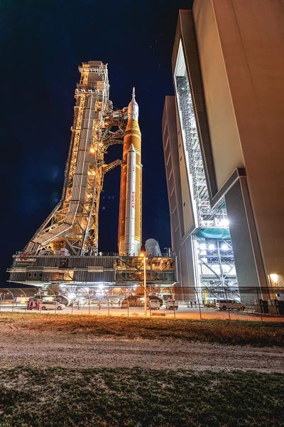 Artemis II Moon Rocket Rollout V