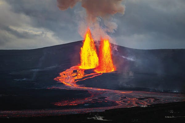 Hawaii Kilauea Volcano Lava Fountains IV