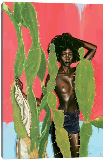 Kakto Canvas Art Print - Cactus Art
