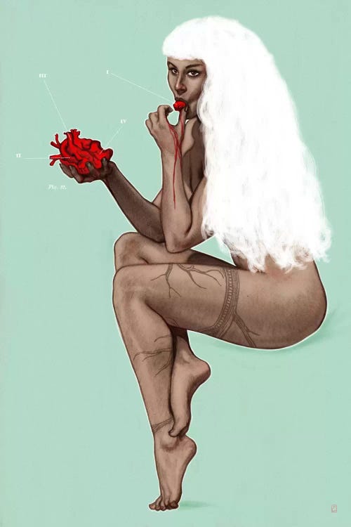 Queen Of Hearts by Alexander Grahovsky wall art