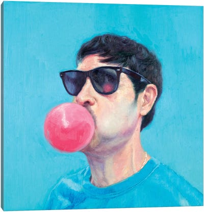 Venice Beach Canvas Art Print - Bubble Gum