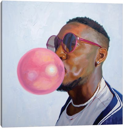 A Million Stories To Tell Canvas Art Print - Bubble Gum