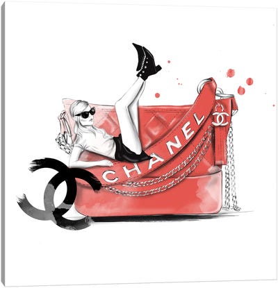 Chanel State Of Mind Canvas Art Print - Agata Sadrak