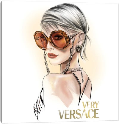 Versace Canvas Art Print - Glasses & Eyewear Art