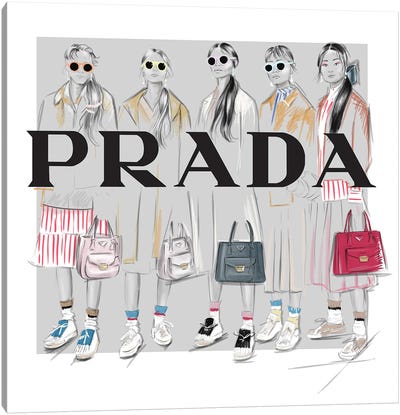 Prada Canvas Art Print - Women's Coat & Jacket Art