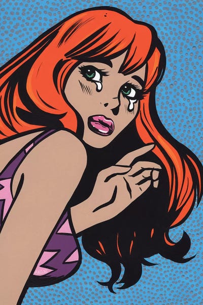Similar To Roy Lichtenstein: Ginger Crying Comic Girl by Allyson Gutchell