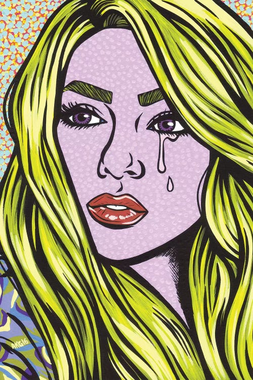 Blonde Crying Comic Girl