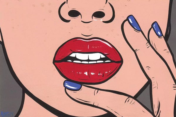 Lips: Red Lips by Allyson Gutchell