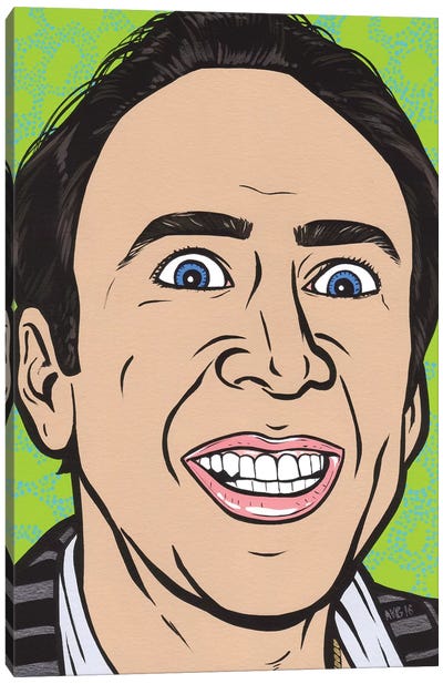 Nic Cage Canvas Art Print - Nicolas Cage