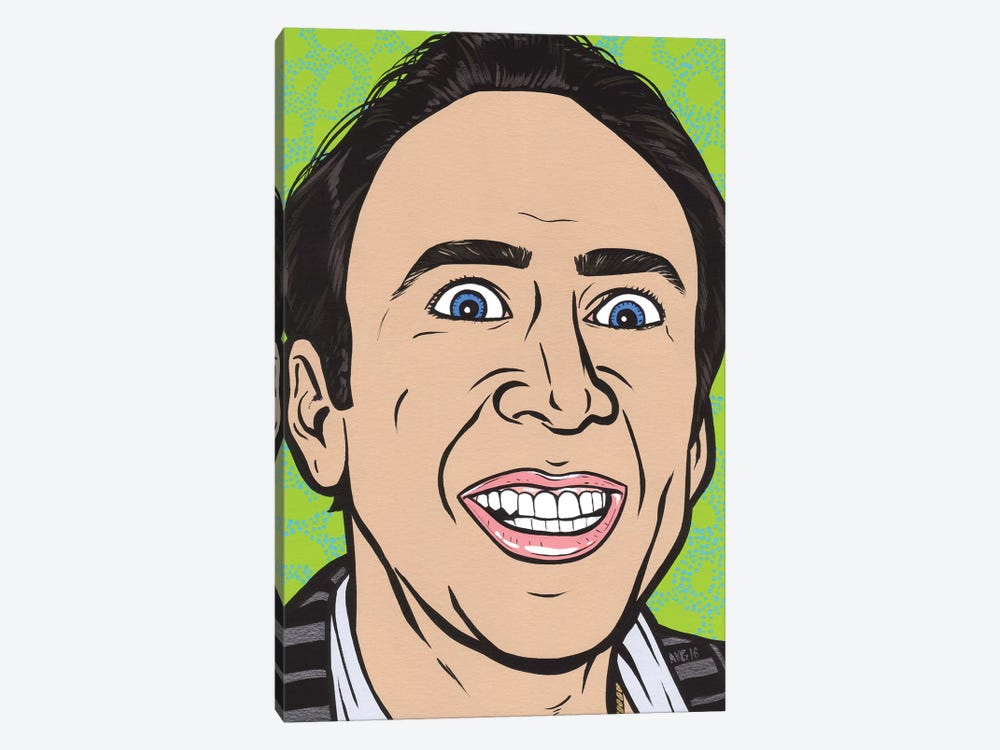 Nic Cage by Allyson Gutchell 1-piece Canvas Art